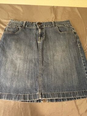 Old Navy Light Blue Denim Mini Skirt